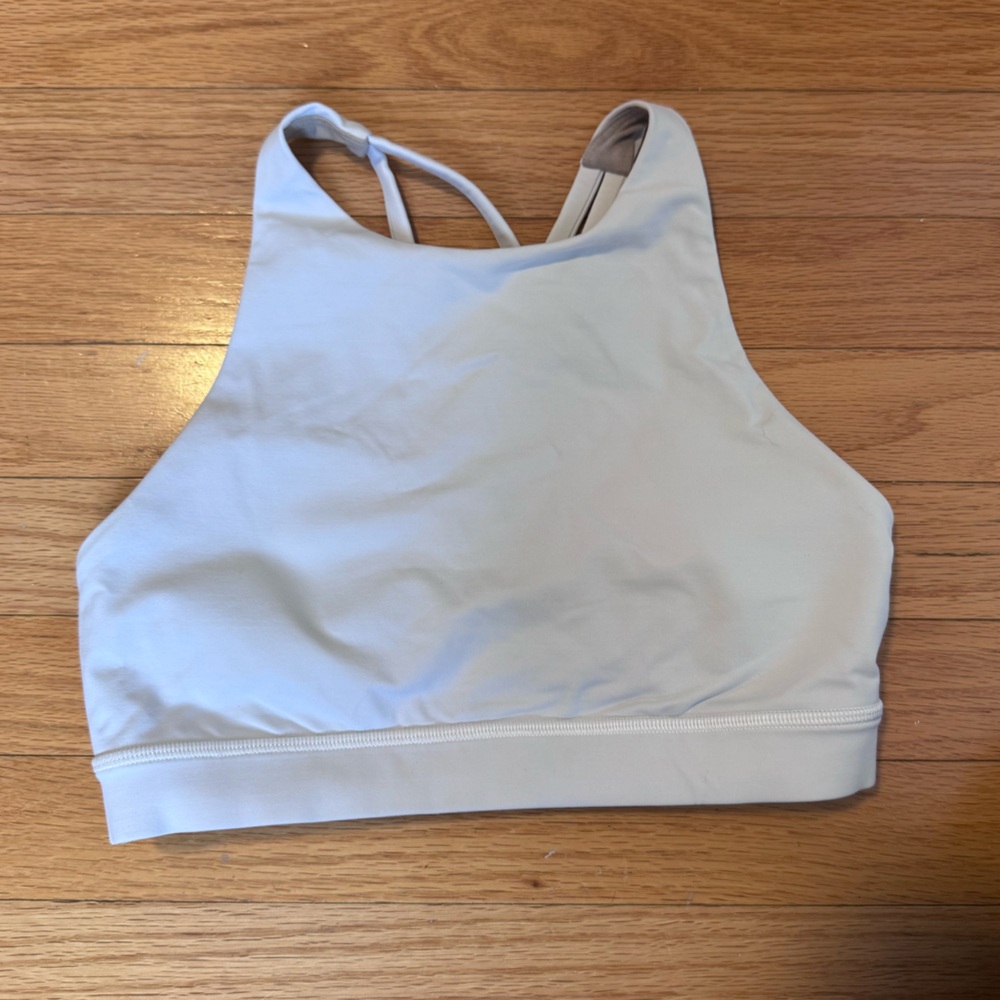 Lululemon high neck energy bra - size 6, white